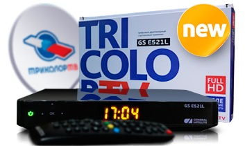 Комплект Триколор ТВ на один телевизор
B GS-E521L со встроенным модулем WI_FI Full HD